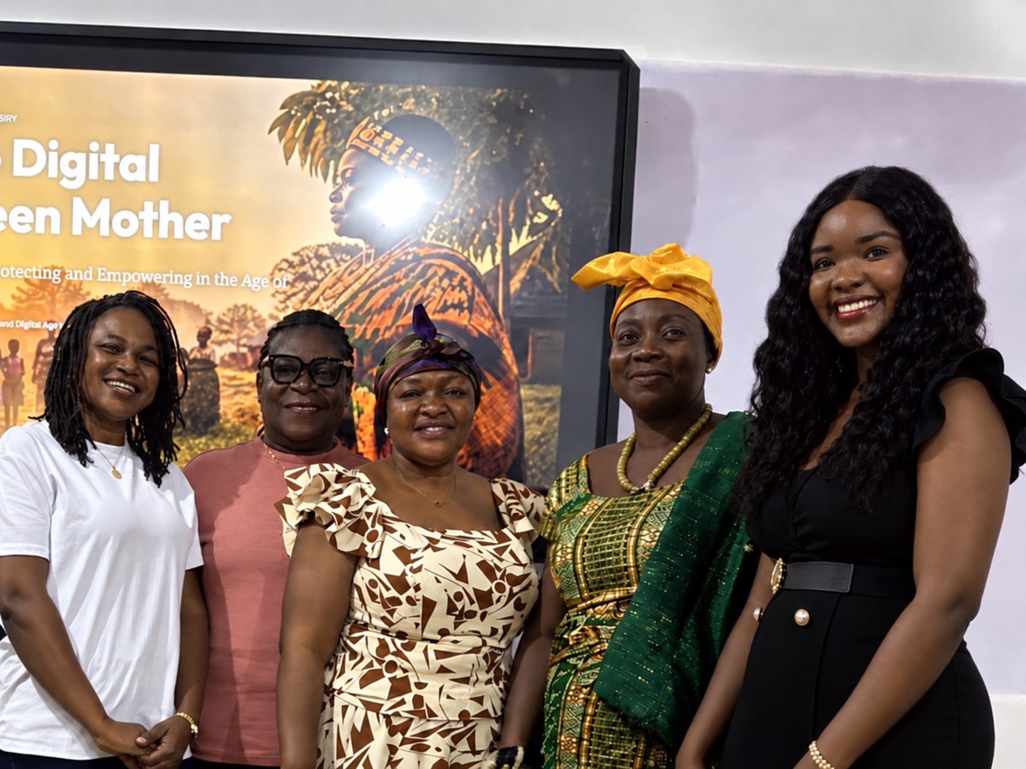 With some of the queen mothers who took part in the programme.